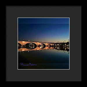London Bridge Lake Havasu Sunrise - Framed Print