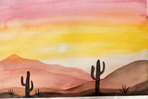 June After School Art Class, Watercolors, 4th-7th Grade. 3 Weeks, Mondays June 13, 20, 27, 3:45-5:45 PM, Lake Havasu City, AZ