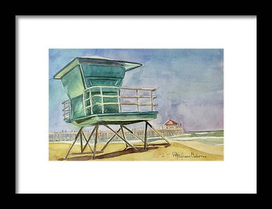 A Day at the Beach with Gloria - Framed Print