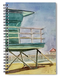 A Day at the Beach with Gloria - Spiral Notebook