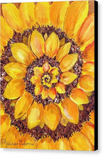 Fibonacci Sunflower - Canvas Print