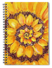 Fibonacci Sunflower - Spiral Notebook