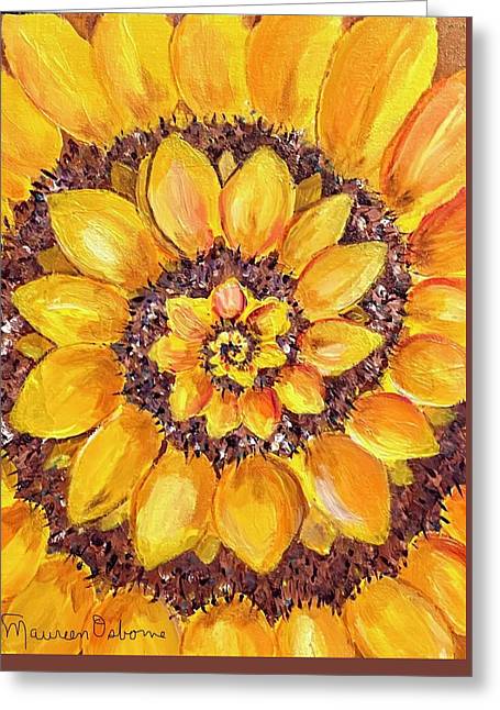 Fibonacci Sunflower - Greeting Card