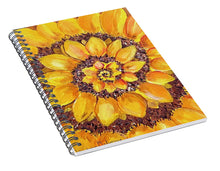 Fibonacci Sunflower - Spiral Notebook