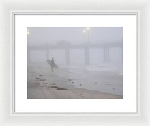 Foggy Morning Surf - Framed Print