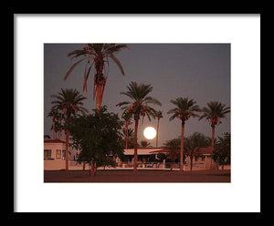 Full Moon Rising - Framed Print