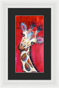 Georgina Giraffe - Framed Print