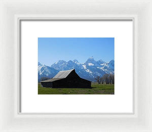 Grand Tetons Barn - Framed Print