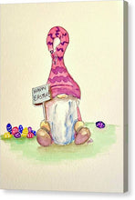 Happy Easter Gnome - Canvas Print