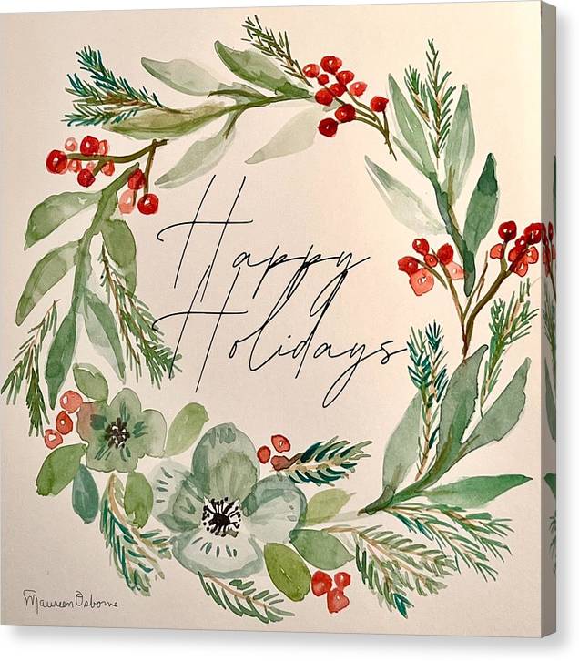 Happy Holidays - Canvas Print
