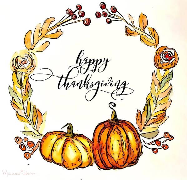 Happy Thanksgiving - Art Print