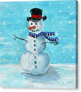 Hey Mr. Snowman - Canvas Print