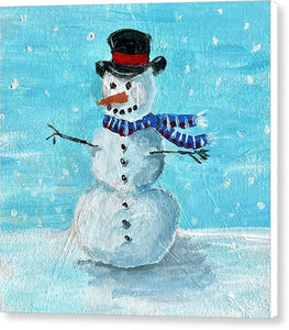 Hey Mr. Snowman - Canvas Print