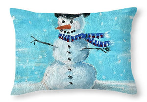 Hey Mr. Snowman - Throw Pillow