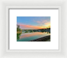London Bridge Lake Havasu morning - Framed Print