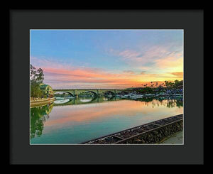 London Bridge Lake Havasu morning - Framed Print