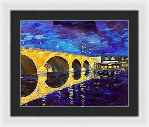 London Bridge Night Glow - Framed Print