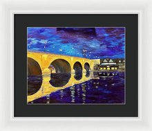 London Bridge Night Glow - Framed Print