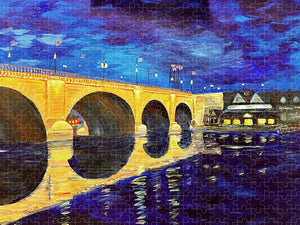 London Bridge Night Glow - Puzzle