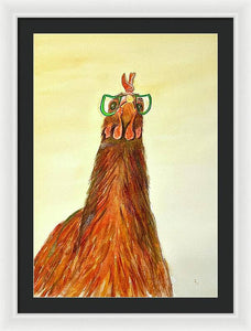 Maxine the Chicken - Framed Print