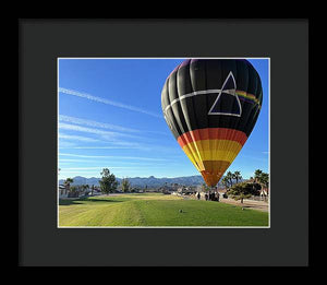 Peace Hot Air Balloon - Framed Print