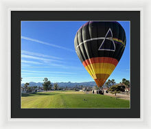 Peace Hot Air Balloon - Framed Print