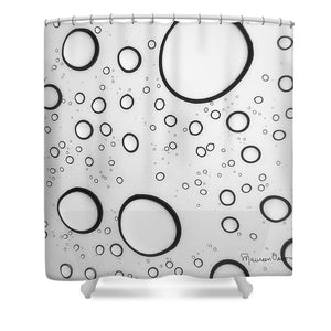 Raindrops - Shower Curtain
