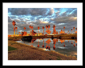 Sunrise Lake Havasu Golf Course - Framed Print