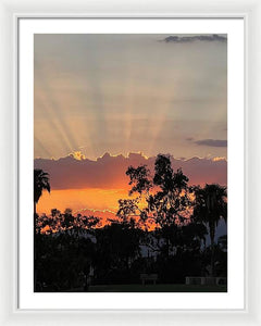 Sunset - Framed Print