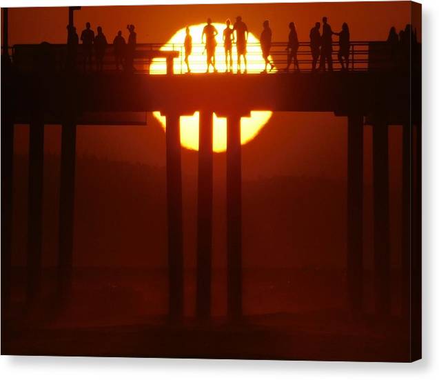 Sunset Silhouettes - Canvas Print