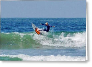 Surfer 3 - Greeting Card