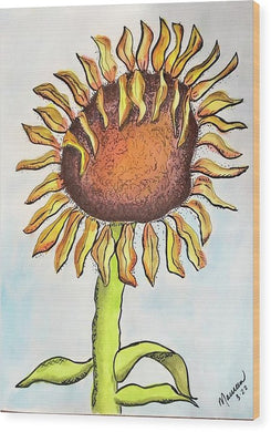 Wild Sunflower - Wood Print